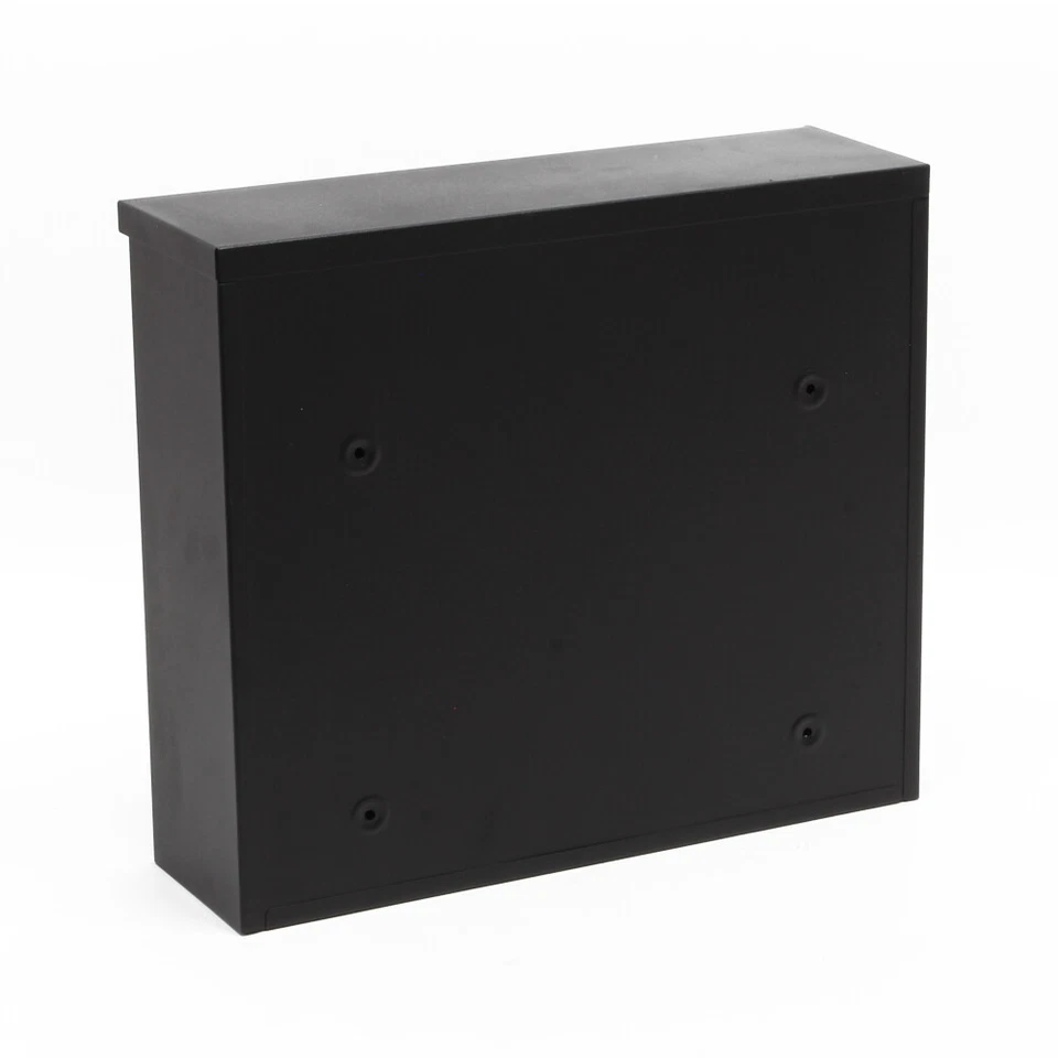 TTCassetta della posta verniciata a polvere Design nero Montaggio a parete V 12 - Immagine 4 di 4