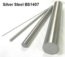 Metric Silver Steel Round Bar 100mm + 333mm Lengths - Ground Shaft Rod BS1407. 