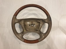 Mercedes E Class W211 Black Leather Wood Trim Steering Wheel