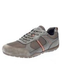 Geox Ravex A - Sneakers Traspiranti In Mesh Kaki - Uomo Scarpe Sneakers Casual