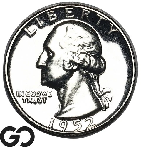 1952 Washington Quarter PROOF, Superb Gem PR++
