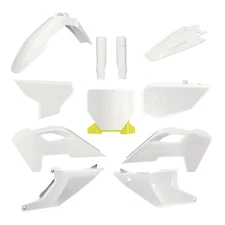 Polisport MX Plastic Kit for Husqvarna FC/FX & TC/TX (2022-2024), White/Yellow
