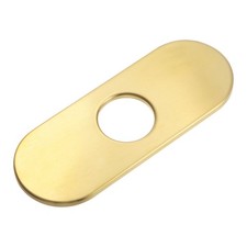 6 Inch Escutcheon Hole Cover Stainless Steel Deck Plate Faucet Brushed Gold