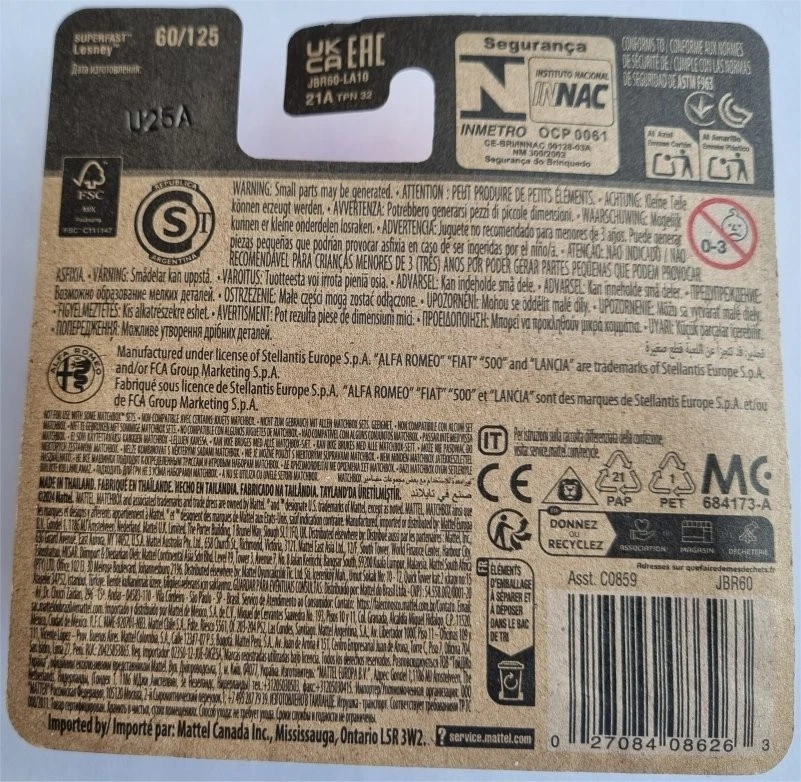 Matchbox - 1967 Alfa Romeo Duetto Spider - 60/125 - MBX Road Trip 2025 - JBR60 - Bild 3 von 3