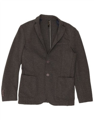 Liu Jo Mens 2 Button Blazer Jacket IT 46 Small Grey Viscose XO01
