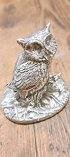 Sterling Silver  Owl Ornament   Antique..