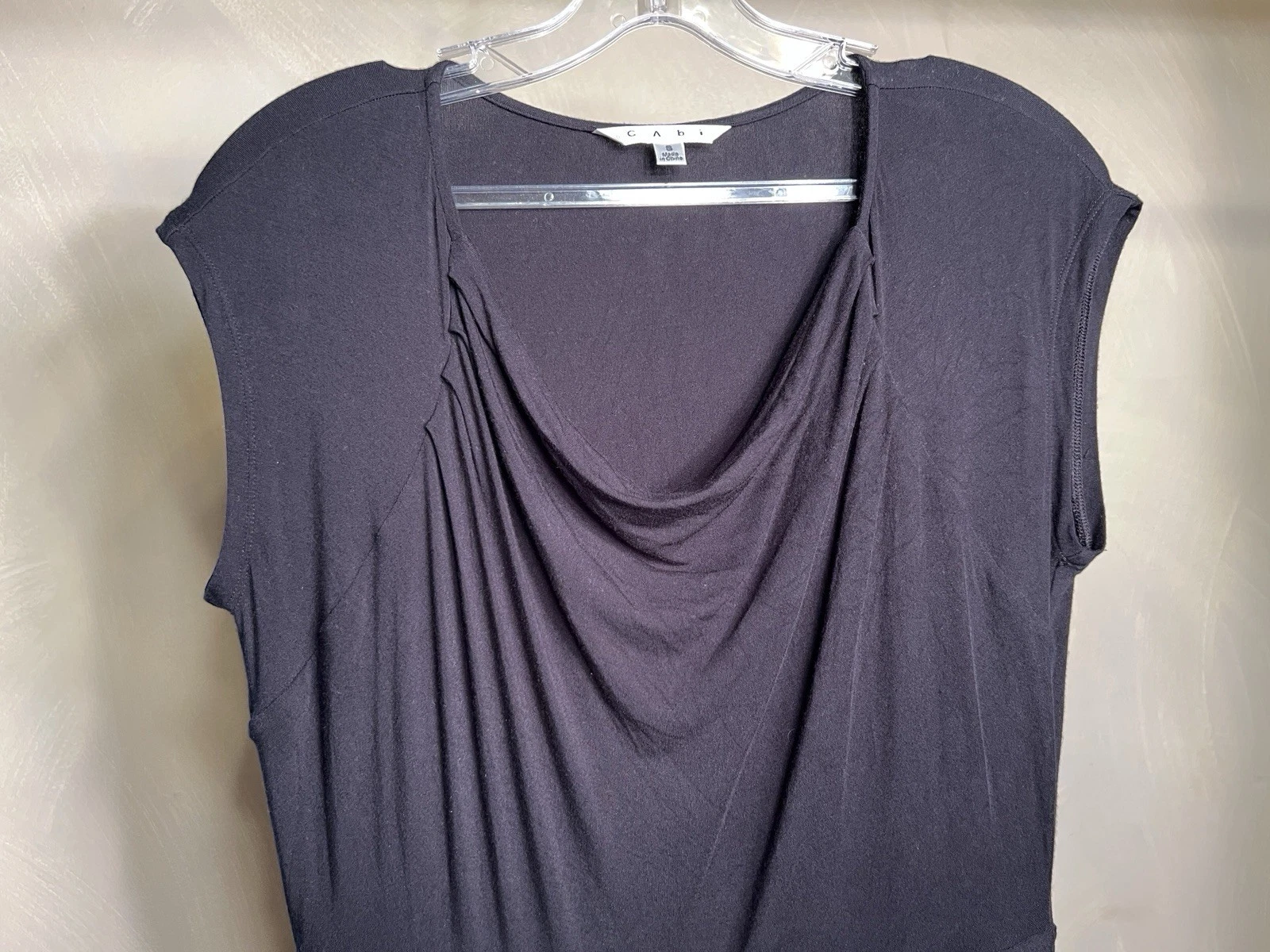 VETEMENTS CAbi Vestito donna minimalista pullover scollo a scoop piccolo nero stile:121 Taglia:S
