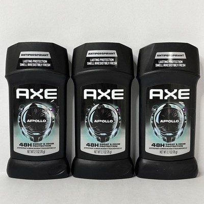 3 Axe Apollo Long Lasting Men's Deodorant Stick, 2.7 oz EXP. 2027