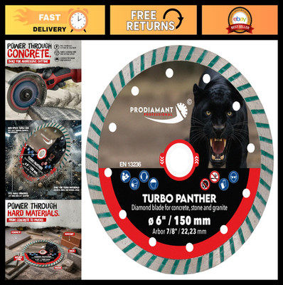 6'' Diamond Cutting Blade for Angle Grinder - Masonry, Concrete, Stone - Fast & P