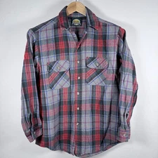 Vintage Cabela's Outdoor Gear Hunting Shirt Workwear Multicolor Plaid Large