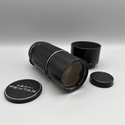 MINT! Asahi Super-Takumar 200mm f/4 M42 Lens SN 3756226 Clear Optics 1960s Japan