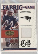 2007 Leaf Certified Materials Fabric of the Game Prime 11/25 Ben Watson jg5