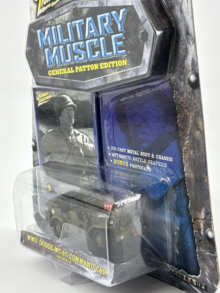 Coche de comando Johnny Lightning Military Muscle Segunda Guerra Mundial Dodge WC-57 1:64 Foto 4 de 4