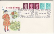 GB Stamps First Day Cover Machin Definitive Coil Strip x843l  STUART 1977