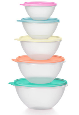   Brand New Tupperware Classic Wonderlier Bowl 10 PIECES With Lids*GET 5 BOWLS!