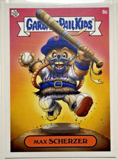 2022 Topps MLB x GPK Garbage Pail Kids Series 2 Max Scherzer 9c Real Name Mets