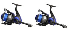 2 x Sea Fishing Reels Coast 6000 Reel Beach Shore Casting Fixed Spool 20 lb Line