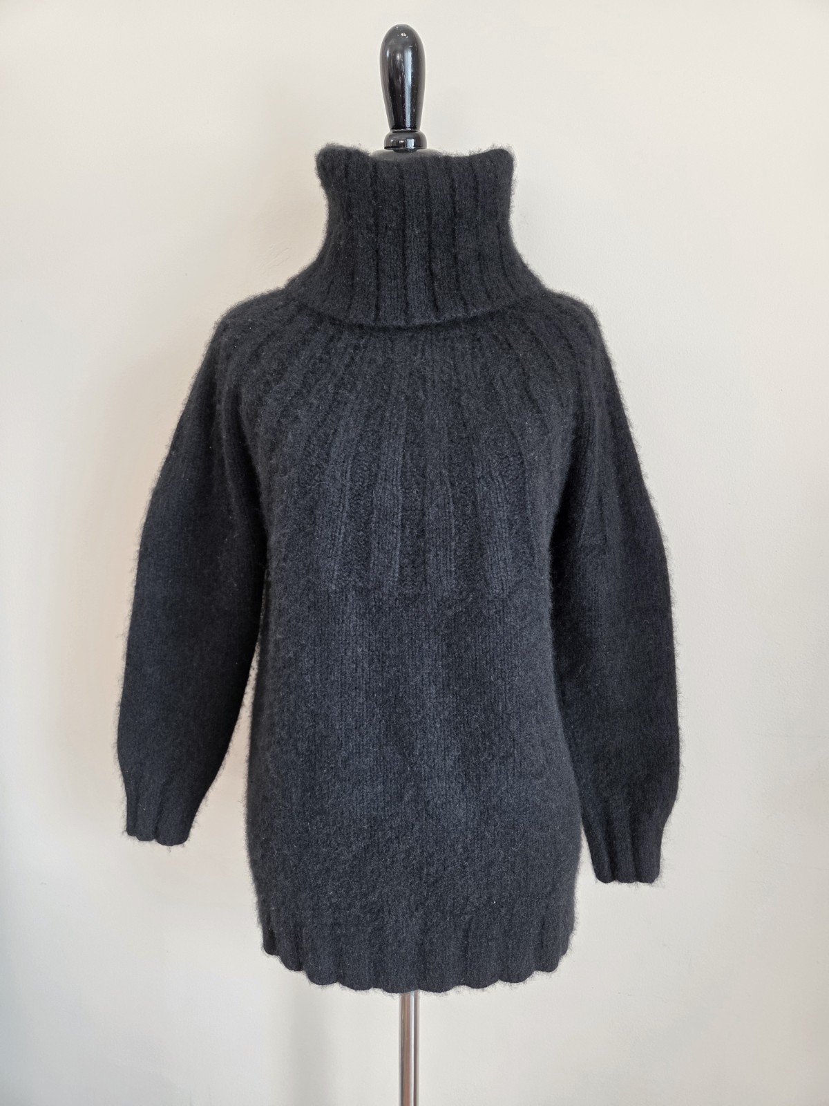 Lauren Ralph Lauren Black Label 100% Cashmere Womens S Turtleneck Sweater Thick