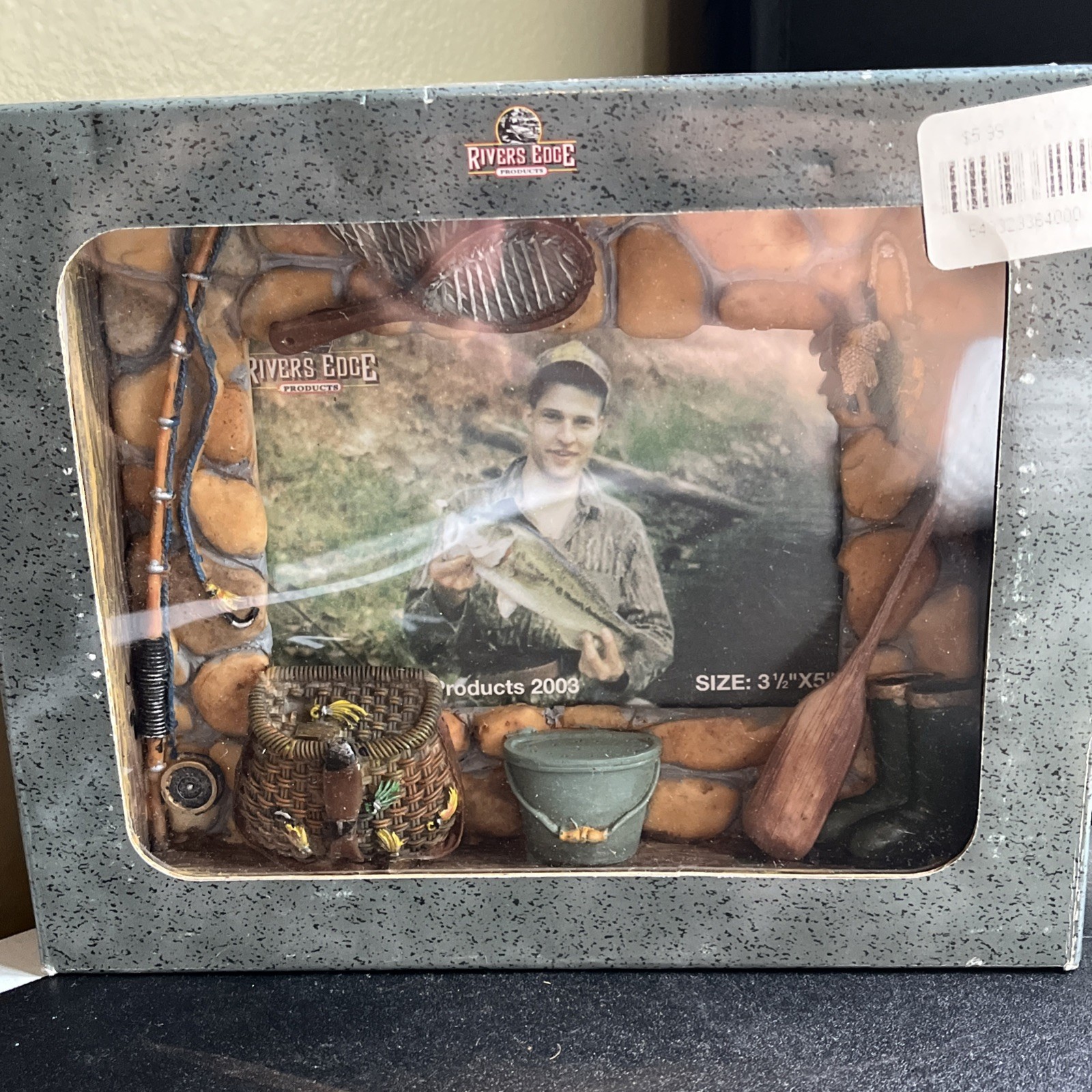 River's Edge Products Picture Frame Set Fishing Dads Fish New In Boxes Dad Gift
