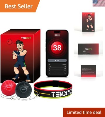 Reflex Ball with Counter App & Online Community, 2 Difficulty Levels Boxing B...