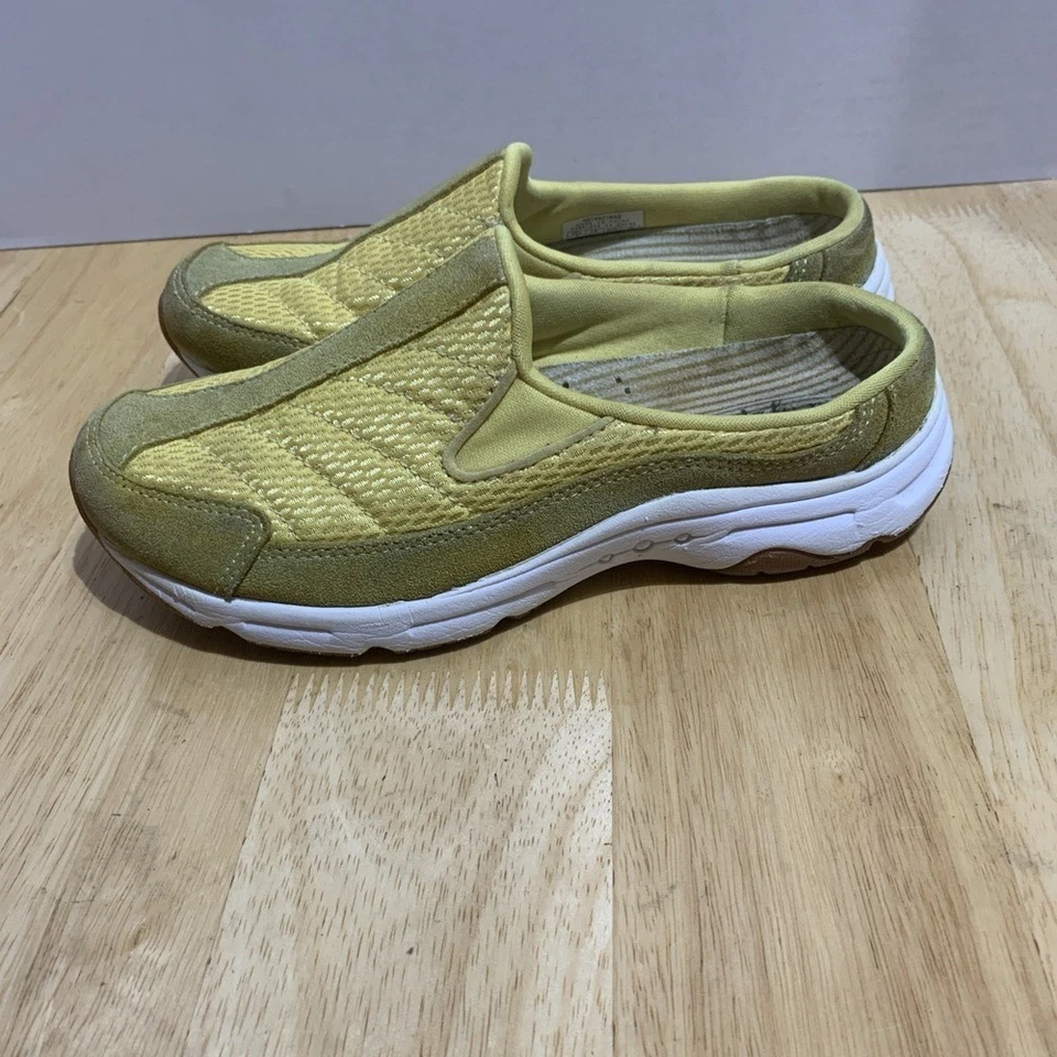 Easy Spirit Women's TravelTime, Yellow Slip-On Mules, Size 6 - Image 3 of 4