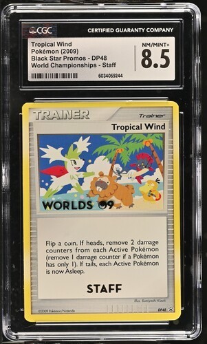 Pokémon CGC 8.5 Tropical Wind DP48 STAFF Promo 2009 World