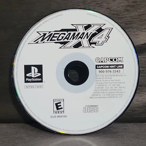 Mega Man X4 Sony PlayStation PS1 Disc Only