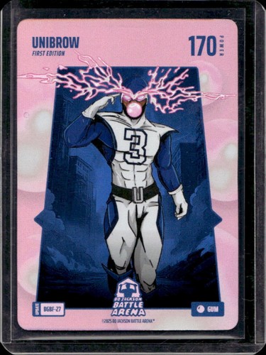 2025 Bo Jackson Battle Arena Unibrow Bubblegum Battlefoil First Edition #BGBF-27