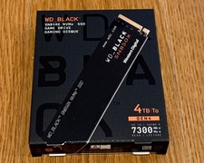 WD BLACK SN850X NVMe SSD Gaming Storage 4TB without Heatsink WDS400T2X0E-00BCA0