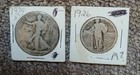 Silver Coins 1929 D Walking Liberty Half Dollar and 1926 M Standing Liberty...