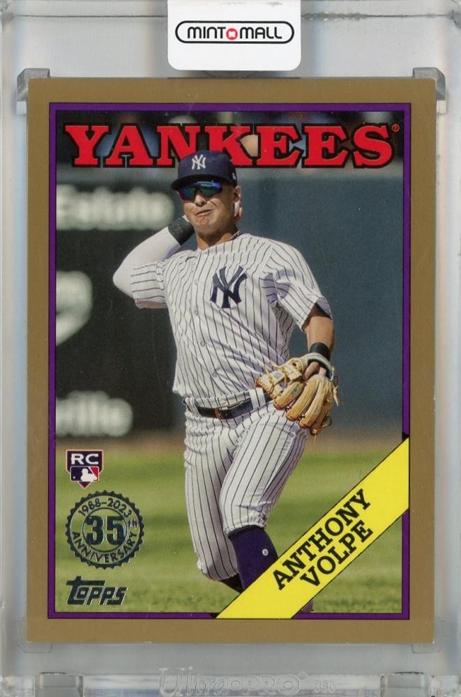 2023 Topps Update Anthony Volpe 1988 Topps Baseball Gold RC /75