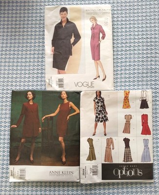 Lot 3 UNCUT VOGUE PATTERNS ~ all 20-22 ~ Donna Karan, Anne Klein +