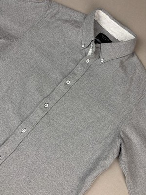 Rag & Bone Shirt Mens Small Gray Fit 2 Long Sleeve Button Up Casual