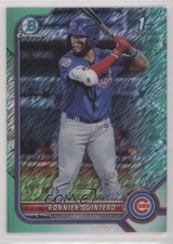 2022 Bowman Chrome Prospects Aqua Shimmer Refractor 82/125 Ronnier Quintero 0q3