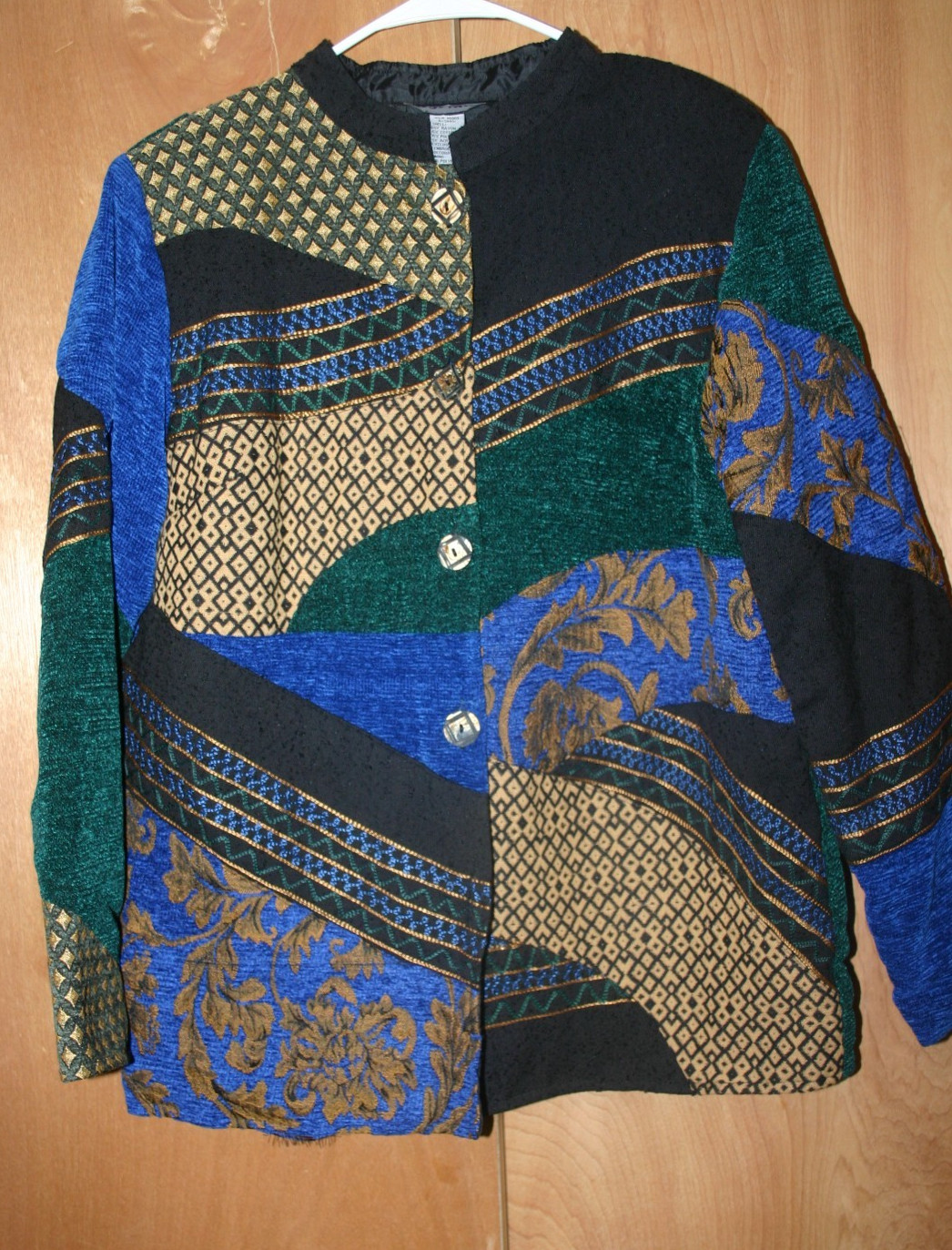 Indigo Moon Multi-colored Patchwork Tapestry Ladi… - image 1