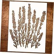 Large Lavender Stencil for Crafts - Reusable on Canvas, Lavender - 10"x12"