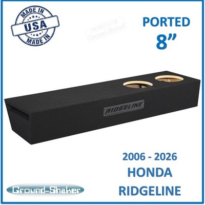 Honda Ridgeline Crew-Cab 2006-2026 8'' Dual Ported Sub Box Subwoofer Enclosure