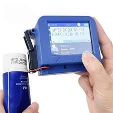 Mini Handheld Inkjet Printer for Date Barcode QR Code Logo Label 12.7mm 600DPI