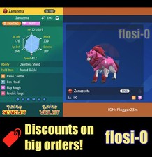 6IV Shiny Zamazenta Pokemon Scarlet and Violet