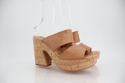 Korks Kork Ease Dezi Sandals Platform Brown Vegan Strappy Chunky Heel Size 11