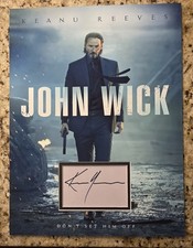 Keanu Reeves John Wick 12x16 Custom Matte Signed Autograph Signed 