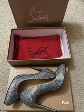 Christian Louboutin - Size 36.5 - So Dorissima 100 glitter disco ball pumps 