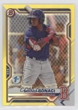 2021 Bowman Draft 1st Edition Yellow Foil 29/75 Brainer Bonaci #BD-54 19fe