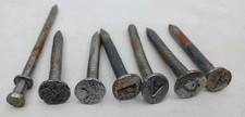 Vintage  Railroad, Telephone Pole Date Nails Set Of 7, Marked P, H, G, +, A