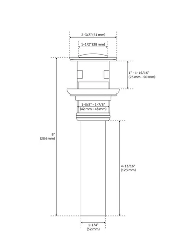 Signature Hardware SHWSCDR207ZBN Drea 1.2 GPM Wall Mounted Bathroom Faucet BN - Picture 6 of 11