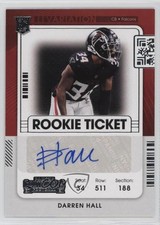 2021 Panini Contenders Rookie Ticket Variation Darren Hall #200 Auto 0cv