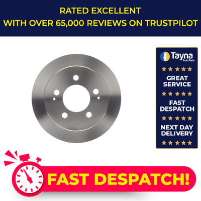 2x Brake Discs Pair Solid fits SSANGYONG REXTON W 2.0D Rear 12 to 17 D20DTR Set