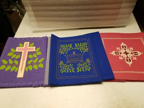 Set of 3 Handmade Lectionary Cloth Covers Chapel Size (C)