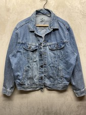 Vintage Lee Denim Jacket Mens Large Dungarees USA Made Blue Can’t Bust Em 90s