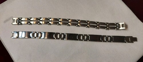 2 pulseras de acero inoxidable de 8" y 8,5" - Imagen 7 de 20